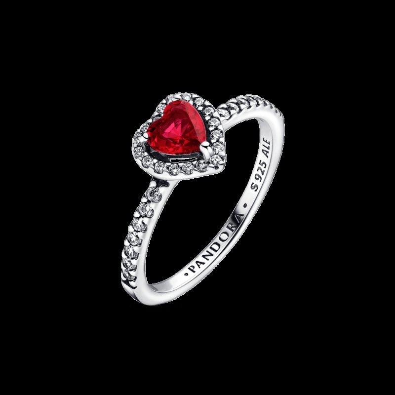 Anel Pandora Coração Vermelho